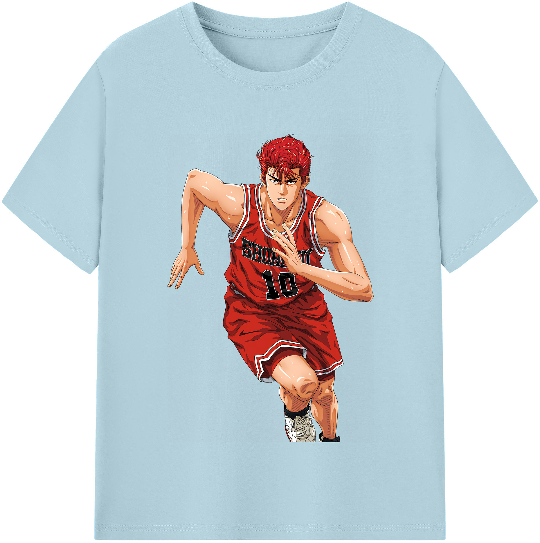 SLAM DUNK／スラムダンク 綿100％半袖Tシャツ（フロントプリント）